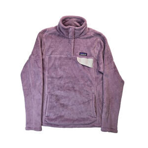 Patagonia Retool Verbena Light Purple Fleece Snap T Jacket Womens Size Medium M